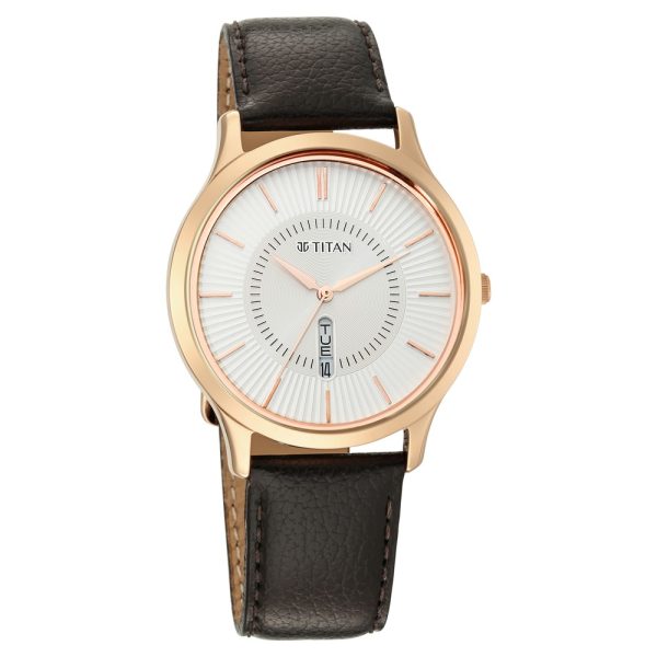 Titan 1845WL01 Men's Analog Leather Strap Watch | Original Titan Watch Bangladesh | Style Merchandise
