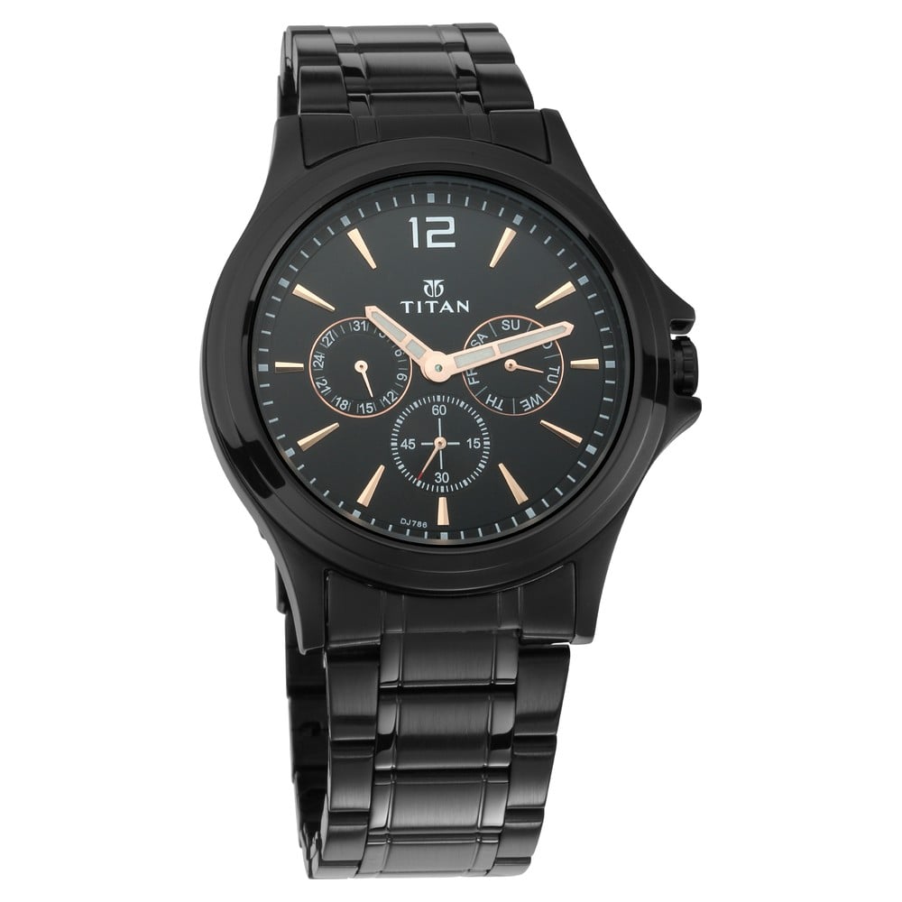 Titan 1698NM01 Men's Analog Stainless Steel Watch | Original Titan Watch Bangladesh | Style Merchandise