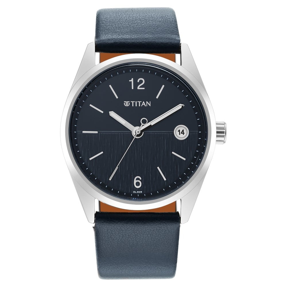 Titan 1729SL06 Men's Analog Leather Strap Watch | Original Titan Watch Bangladesh | Style Merchandise