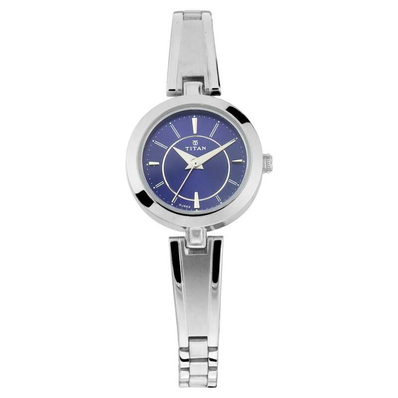 Titan 2598SM03 Women's Analog Stainless Steel Watch – Elegant Quartz Wrist Watch for Women